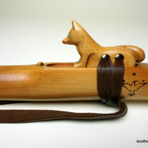 Matai Dog Totem - Custom Carved Native American Flute Totem - Southern Cross Flutes