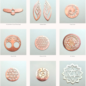 Sacred Geometry Copper Emblems